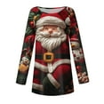 thumbnail image 5 of KHONTS Christmas Long T Shirts for Women Long Sleeve Crewneck Xmas Graphic Oversized Tees Fashion Loose Pullover Tops 08-Red XXXL, 5 of 5