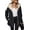 Black, variant on Giolshon Women's Lightweight Coat Windbreaker Zip Up Long Sleeve Jacket Outdoor Raincoat with Hood
