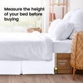 thumbnail image 4 of Skirt Utopia Bedding, doble, suave, cuádruple, plisado, 38 cm, 4 of 6