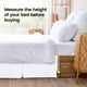 thumbnail image 4 of Skirt Utopia Bedding, doble, suave, cuádruple, plisado, 38 cm, 4 of 6