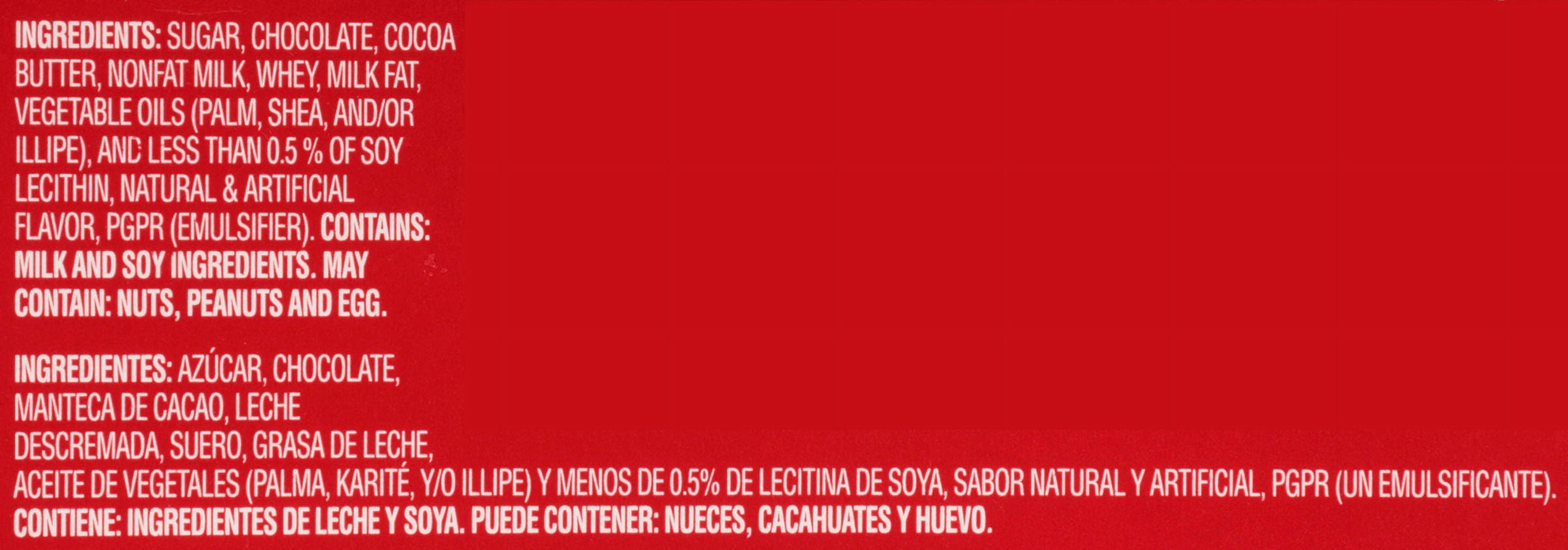 NESTLE CARLOS V Milk Chocolate Style Bar 32 ct Box