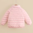 thumbnail image 7 of Kogui Kids Stand-Collar Puffer Jacket Hoodless Zip-Up Lightweight Winter Coat Ages 12M-8Y 5T 6T (Pink,5-6 Years), 7 of 7