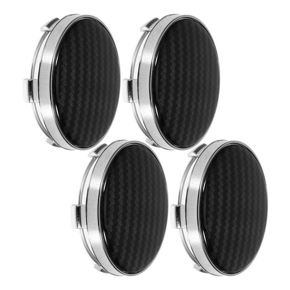 ADDHAT Carbon Fiber Universal Wheel Cover for Rim 4Pcs 2.36X2.36X0.75In