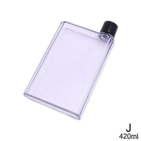 

350/420ML Mini Clear A5 Paper Bottle Flat Water Bottle Cup Kettle R1W3