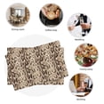 thumbnail image 7 of Placemats Set Of 4 / 6, Camouflage Print Snake Placemats For Dining Table Indoor/Outdoors Heat Resistant Washable Placemats 18" X 12", 7 of 7