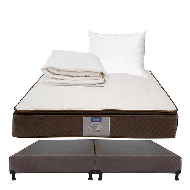 Colchón King Size + Box + Almohada Osos + Protector de colchón Restonic Nautilus