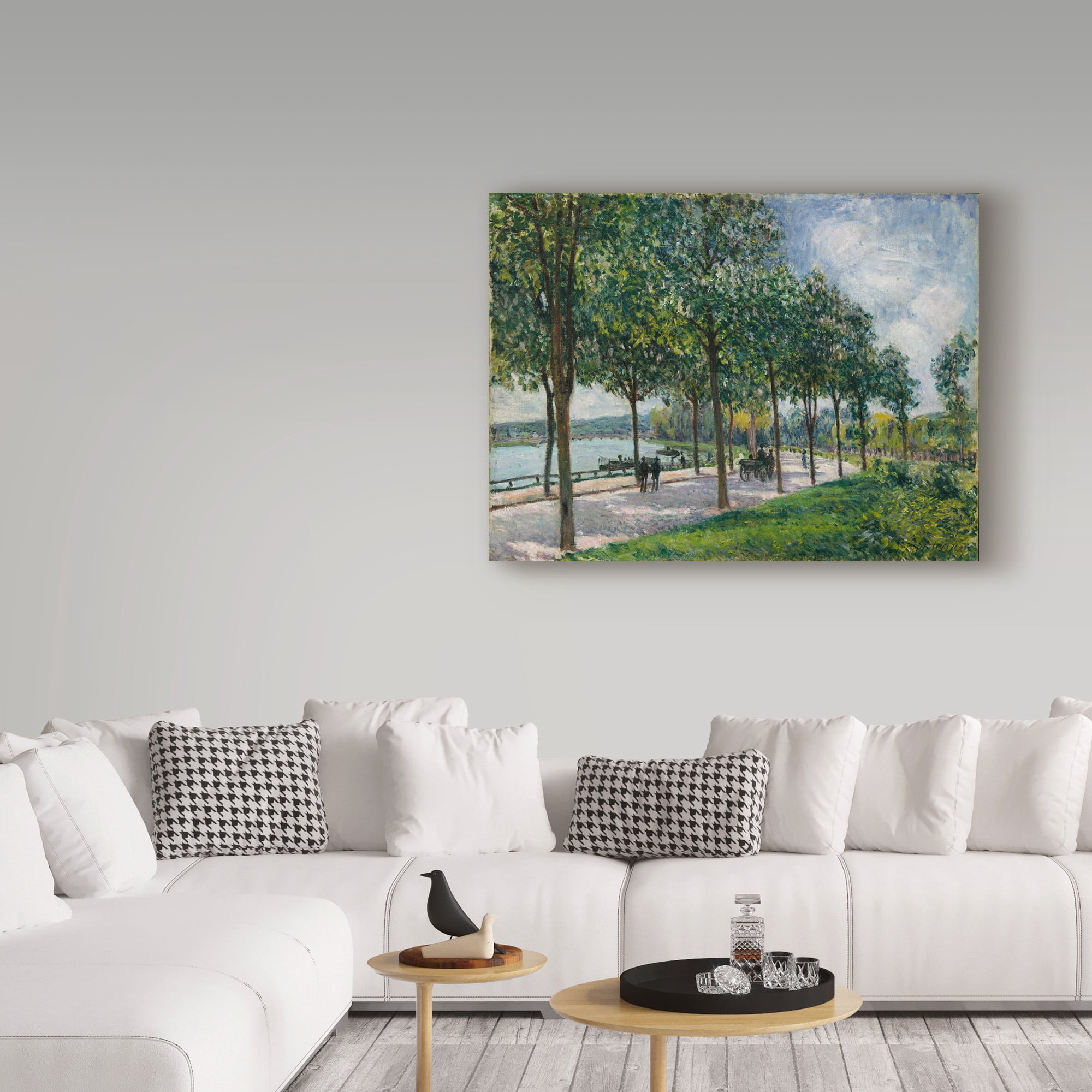Trademark Fine Art 'Allee Of Chestnut Trees' Canvas Art by Alfred Sisley