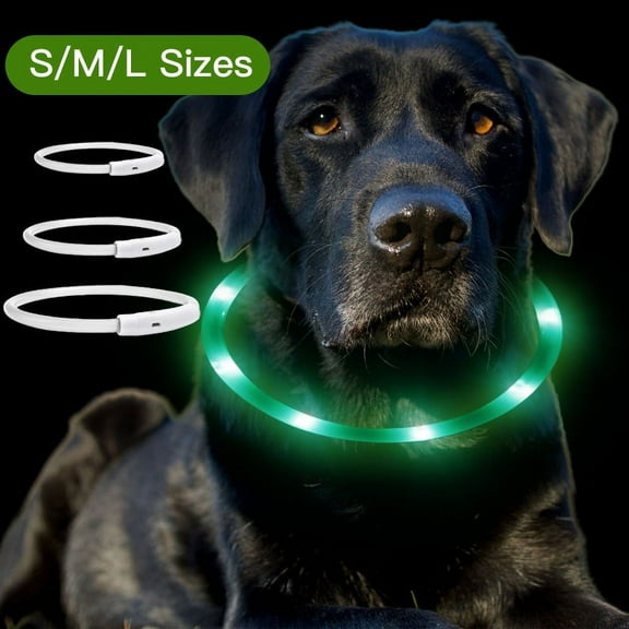 iMounTEK LED Dog Collar Rechargeable Glow Collar for Pet Dog Night Walking