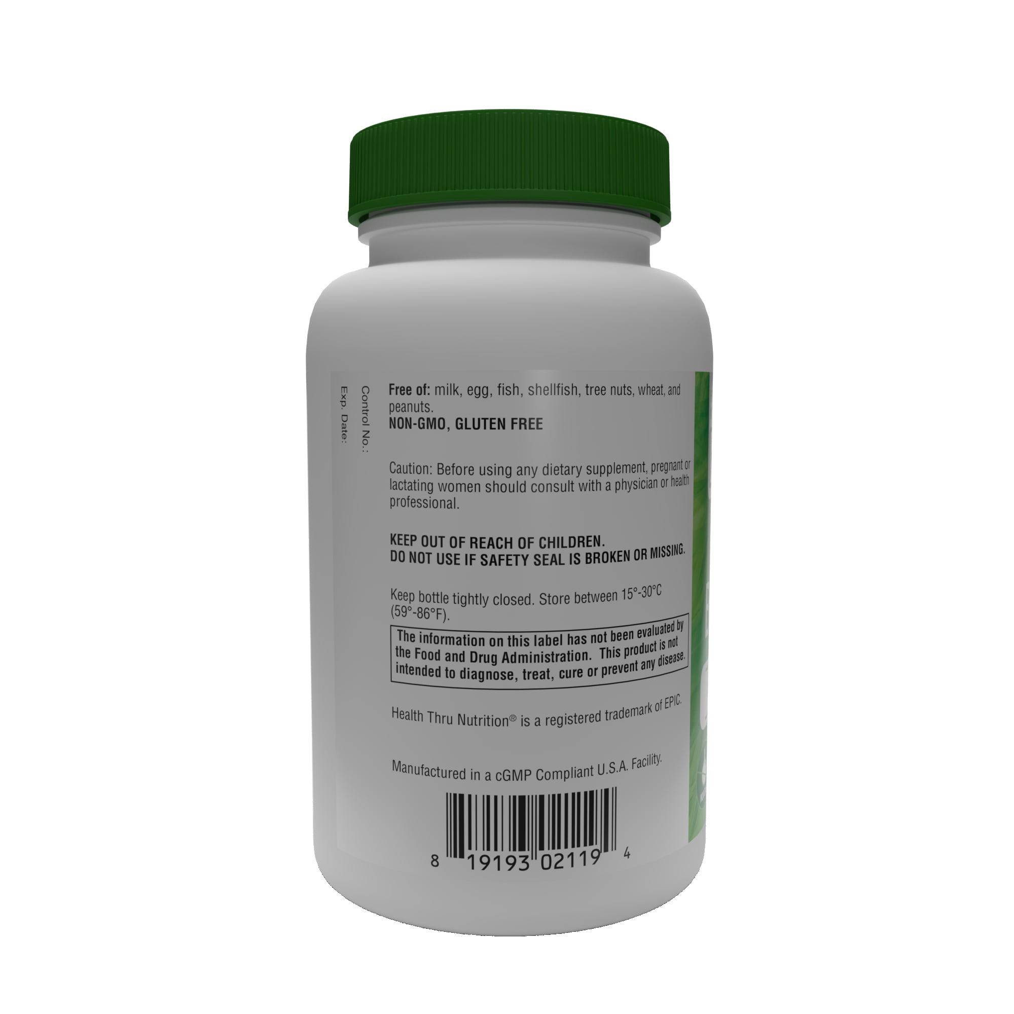 Health Thru Nutrition Ultra Strength Beta Sitosterol | 1,000mg Phytosterols Complex 400mg Beta | Non-GMO Vegan (Pack of 180)