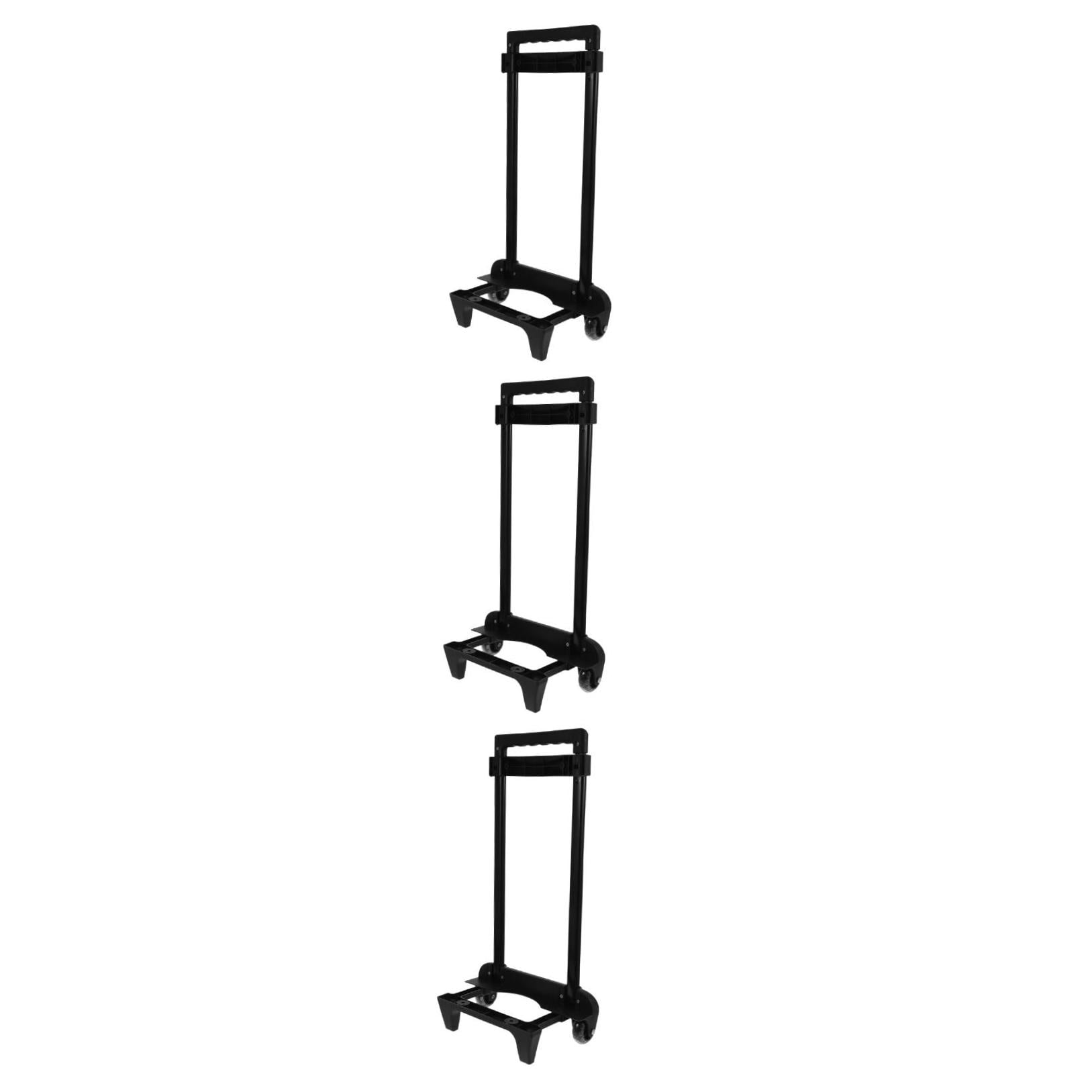 Worgeous 3pcs Heavy Duty Hand Truck with Wheels Ergonomic Handle High Strength Aluminum for Shopping Travel Office Foldable for Space Saving