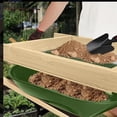 thumbnail image 3 of Large Soil Sieve,44 x34cm (17.32in x 13.39in) Removable and Adjustable Garden Soil Sieve,Garden Sieve for Sifting Soil, Worms, Leaves,Gritty Soil, Sand and Gravel, Fits Wheelbarrow and Handheld, 3 of 7
