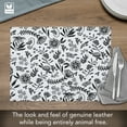 thumbnail image 5 of Luxurious Floral Home Vegan Leather Placemats 4 Pack Look and Feel of Genuine Leather Infused with Copper, 5 of 6