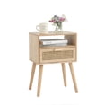 thumbnail image 1 of Mesa auxiliar moderna de ratán Nightstand MaxSmeo con almacenamiento, 1 of 9