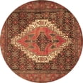 thumbnail image 1 of Ahgly Company Indoor Round Medallion Brown Traditional Area Rugs, 8' Round, 1 of 4