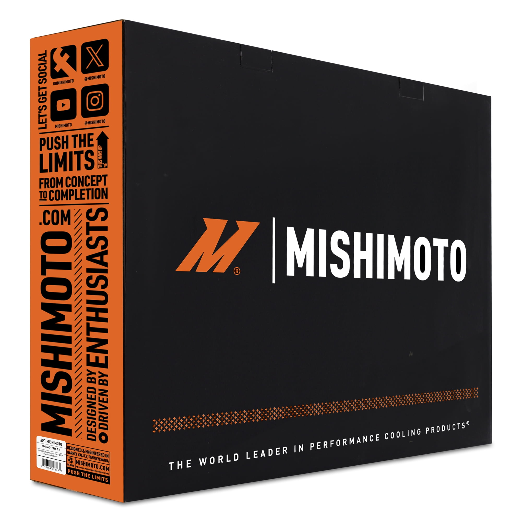 Mishimoto MMRAD-F2D-03 Aluminum Radiator Compatible With Ford 6.0 Powerstroke F250 F350 F450, Ford Excursion 2003-2007