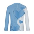 thumbnail image 5 of Fartey Men's Valentine's Day T Shirts Big and Tall Long Sleeve Crew Neck Workout Tshirts Fashion Funny Valentines Graphic Tees 2025 Light Blue S-4XL, 5 of 5