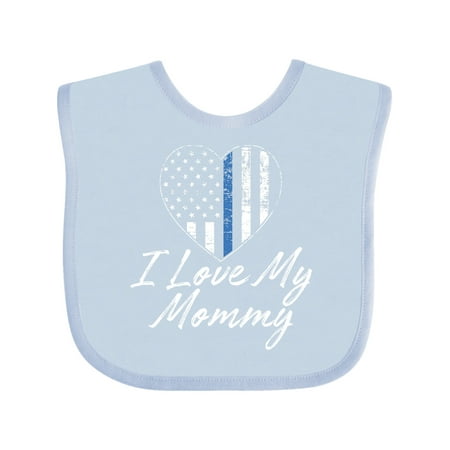 

Inktastic Police Officer Mommy Law Enforcement Gift Baby Boy or Baby Girl Bib