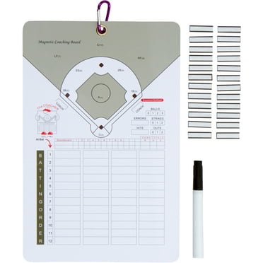 Magnetic Coaches Baseball Softball Lineup Board by Coach's Closet
