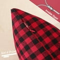 thumbnail image 2 of Red and Black Christmas Gingham Plaid Pillow Covers 16x16 Set of 2, Red Black Winter Holiday Christmas Outdoor Pillows, 16 x 16 Christmas Farmhouse Decor Couch Pillows, 2 of 6