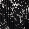 thumbnail image 3 of Zelouf Abstract Metallic Floral Pleated Chiffon  , Sewing, DIY, Crafts Fabric by the Yard, Black/silver, 3 Yard, 3 of 3