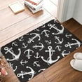 thumbnail image 4 of Pofeuu Anchor Print Flannel Doormats Rug16"x24"Rug Washable Doormats Indoor Outdoor Rugs for Layered Front Door Mats, Porch, Kitchen, Entryway, 4 of 7