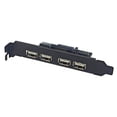 thumbnail image 3 of PCIE USB Expansion Card Dual 9PIN to 4-Port USB2.0 Adapter Card PC Panel Expansion for Desktop Win10/11,1 * Expansion Card,Black, 3 of 7