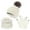 White, variant on MEICHEN Warm Set for Women Women's Daily Routine Hairball Knitted Hat Christmas Hat Gloves Two Piece Set Winter Fashion Must Have