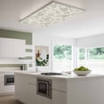thumbnail image 2 of 1 Pcs Farmhouse Sage Green Floral Fluorescent Light Covers Linen Boho Paisley Flower Rustic Magnetic Light Covers for Ceiling Lights 4 x 2 ft Drop Ceiling Lights Cover Shade for Office, Home, 2 of 9