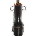 thumbnail image 4 of Dr. Martens Womens Leona Leather Lace-Up Combat Boots, 4 of 5