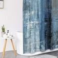 thumbnail image 4 of Juego de cortinas de ducha coloridas con tapa de inodoro y alfombras antideslizantes para baño, juego de cortinas de ducha de 4 piezas con líneas de arcoíris modernas, juego de baño de rayas hermosas, 4 of 7