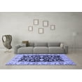 thumbnail image 3 of Ahgly Company Machine Washable Indoor Rectangle Persian Blue Traditional Area Rugs, 8' x 10', 3 of 4