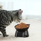 thumbnail image 4 of Plato De Plástico Para Gatos Comedero para gatos de gran capacidad (12 x 10 x 9 cm), elevado, de Rkxzt, 4 of 9