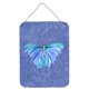 thumbnail image 1 of "Caroline's Treasures Butterfly sobre impresiones para colgar en la pared o puerta de metal de aluminio azul pizarra, 16" x 12 ", multicolor" Caroline's Treasures 8855DS1216, 1 of 1