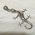 thumbnail image 3 of Stunning Hawaiian X-Large Gecko Necklace, Sterling Silver Gecko Pendant, N6119 Birthday Valentine Wife Mom Gift, Statement PC, 3 of 10