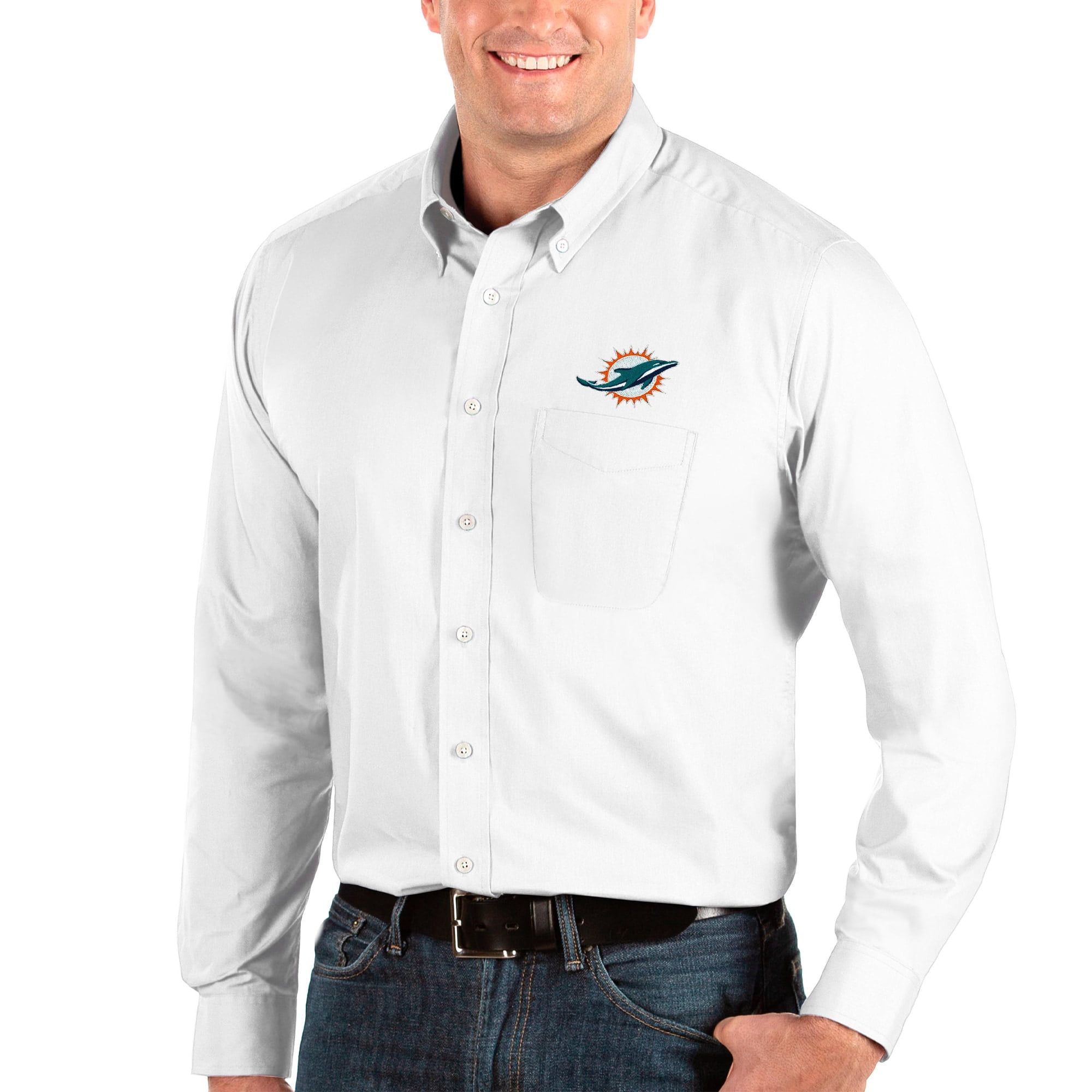 miami dolphins white long sleeve shirt