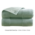 thumbnail image 5 of Lyra 2 Piece Ultra Soft Towel Set, Cotton Absorbent Texture, Sage Green- Saltoro Sherpi, 5 of 5