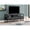 BLACK, variant on 21.75" Black Particle Board Hollow Core & Black Metal TV Stand with 3 Drawers
