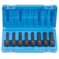 

1/2 DRIVE 8 PIECE INTERNAL TORX IMPACT DRIVER SET