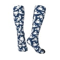 thumbnail image 4 of Fotbe Shark print Women's Men's Novelty Crew Socks Cotton Socks Knee High Socks for Walking,Running,Nurses,Pregnancy, 4 of 9