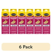 (6 pack) Dr. Scholl's Moleskin Padding ROLL, 1 roll // Thin, Flexible Cushioning & Pain Relief - Cut to Any Size - 24 Inches X 4 5/8 Inches