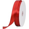 thumbnail image 1 of TONIFUL 1 Inch x 100yds Red Satin Ribbon Wide Solid Fabric Ribbons Roll for Valentine's Day Gift Wrapping Invitation Floral Bouquets Hair Crafts Sewing Wedding Popsicles New Year Eve Party Decoration, 1 of 6