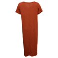 thumbnail image 2 of Jessica Simpson Ladies' Midi Tee Dress with Pocket Size: M, Color: Burnt Brick, 2 of 4