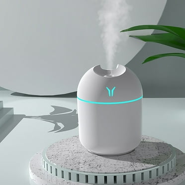 UHUYA USB Humidifier With Light ,Quiet Cool Mist Humidifier For Bedroom And Office ,Plants, Easy To Clean