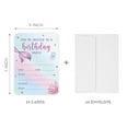 thumbnail image 5 of Koyal Wholesale Pastel Butterfly Birthday Paper Invitations for Girls, 1st Birthday, Blank Cards with Envelopes, 24-Pack, 5 of 5