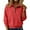 Red, variant on Women's Half Zip Collar Pullover, Raglan Sleeve Casual Sweatshirt, Pocket Front Kangaroo Pocket, Loose Fit Crewneck Top, Autumn Winter Relaxed Streetwear Style Beige L