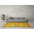thumbnail image 3 of Ahgly Company Machine Washable Indoor Rectangle Persian Yellow Traditional Area Rugs, 8' x 12', 3 of 4