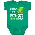 thumbnail image 3 of Inktastic Happy St. Patrick's Day Green Hat and Clovers Boys or Girls Baby Bodysuit, 3 of 5
