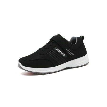 

Lacyhop Mens Athletic Shoes Sports Trainers Breathable Sneakers Jogging Casual Walking Shoe Lightweight Non-Slip Black Men 8.5