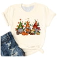 thumbnail image 4 of Angala Fall Halloween T-Shirt for Women Graphic Short Sleeve Crew Neck Top, Women Relaxed Fit Halloween Tee, 4 of 4