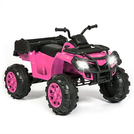 Best Choice Products 12V Kids Powered Large ATV Quad 4-Wheeler Ride-On Car w/ 2 Speeds, Spring Suspension, MP3, Lights, Storage -